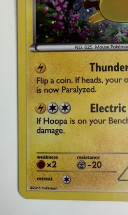 Pikachu XY89 Black Star Promo Holo Pokemon Card LP - Image 4