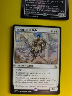 Exemplar of Light. x2 FDN Rare Angel inc R0297 Magic the Gathering 2 Card. - Image 2