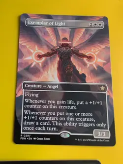 Exemplar of Light. x2 FDN Rare Angel inc R0297 Magic the Gathering 2 Card. - Image 5
