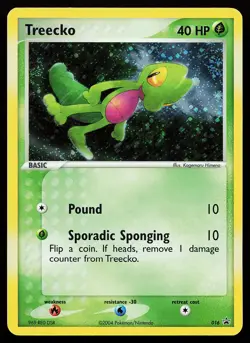 Treecko 016 Holo Nintendo Black Star Promo Pokemon Card - Image 1