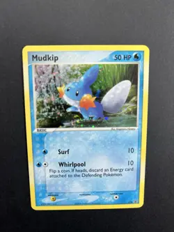 Pokemon TCG Promo Mudkip 018 Holo Basic Card 2004 Pokemon/Nintendo English VTG - Image 3