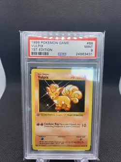 1999 Pokemon Card 1st Edition - Vulpix 68/102 - Base Set - PSA 9 - Image 1