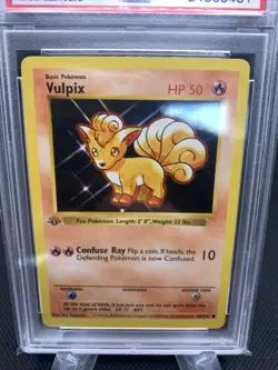 1999 Pokemon Card 1st Edition - Vulpix 68/102 - Base Set - PSA 9 - Image 4