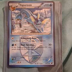 Pokemon Vaporeon Plasma Freeze 20/116 Team Plasma Uncommon Regular 110 HP Card - Image 1