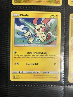 Pokemon 4x Card Lot Minun 54/168 & Plusle 53/168 2018 Celestial Storm Lp - Image 4