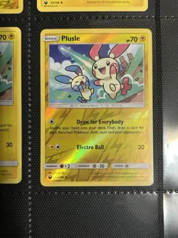 Pokemon 4x Card Lot Minun 54/168 & Plusle 53/168 2018 Celestial Storm Lp - Image 5
