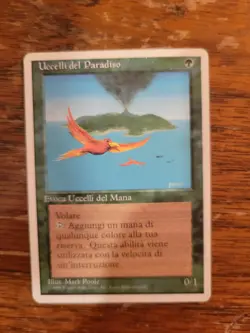 Birds of Paradise 4th Edition Foreign White Border FWB Italian Mtg Magic Card - Image 1