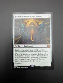MTG; Sword of Wealth and Power; Outlaws of Thunder Junction: the Big Score (BIG) - Image 2