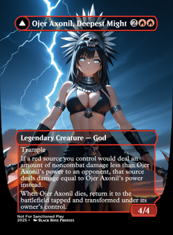 Ojer Axonil, Deepest Might/Temple of Power - MTG Anime Custom Playtest - Image 1