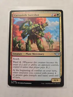 Cactusfolk Sureshot - Outlaws of Thunder Junction - LP - Uncommon - Creature - Image 1