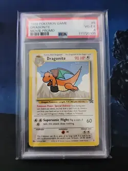 🔥 1999 Pokemon TCG 🔥 Dragonite - #5 - Black Star Movie Promo - PSA 4! - Image 1