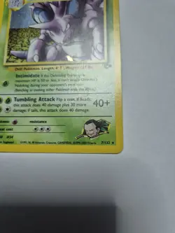 Pokemon TCG Giovanni’s Nidoking 7/132 Holo Rare Gym Challenge WOTC Vintage LP - Image 2