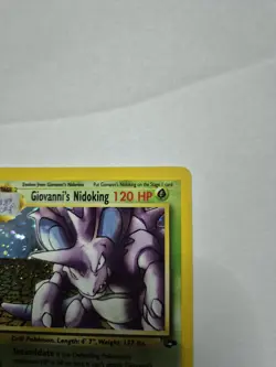 Pokemon TCG Giovanni’s Nidoking 7/132 Holo Rare Gym Challenge WOTC Vintage LP - Image 4