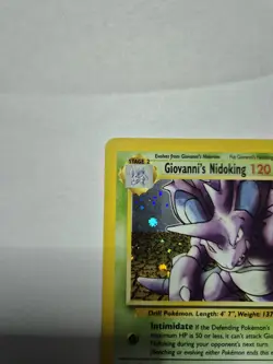 Pokemon TCG Giovanni’s Nidoking 7/132 Holo Rare Gym Challenge WOTC Vintage LP - Image 5
