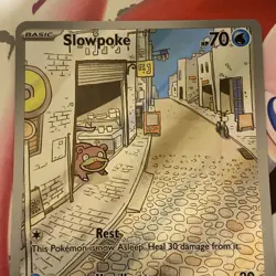 Pokemon TCG Slowpoke Illustration Rare Card Scarlet Violet Base 204/198 N Mint - Image 3