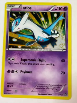 Pokemon TCG Latios XY65 XY Black Star Promos Cosmos Holo LP - Image 1