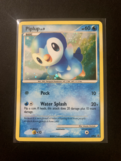 2007 Pokemon Diamond & Pearl Black Star Promo Dp03 Piplup-holo - Image 1
