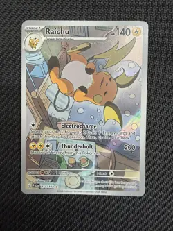 Pokemon TCG - Raichu - 211/193 Paldea Evolved - Illustration Rare Full Art Holo - Image 1