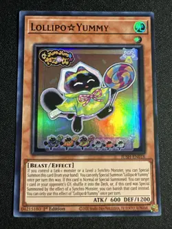 Yu-Gi-Oh! TCG Lollipo Yummy ULTRA RARE JUSH-EN018 1st Edition NM/M Holo - Image 1