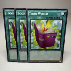 3x Yugioh Toon World MIL1-EN042 Common - LP-NM 💎 - Image 1