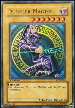 Yu-Gi-Oh! Dunkler Magier SDY-G005 1.Edition Ultra Rare [LP] Yugi Deck | DE 2002 - Image 1