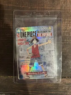 One Piece College Basketball US Voyage Monkey.D.Luffy Card - Image 1