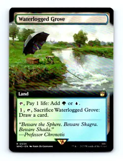 #534 2023 Doctor Who / Waterlogged Grove Rare Extended Art - Image 1