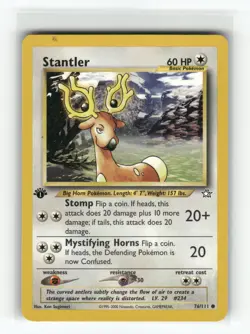 Stantler Neo Genesis Common,1st Edition Pokemon Near Mint or Better - Image 1