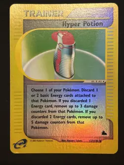 Pokemon TCG English Skyridge Hyper Potion Reverse Holo Card 127/144 - Image 1