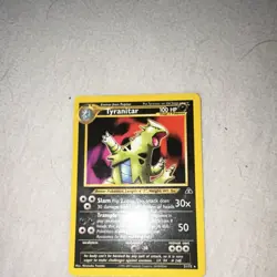 Pokemon TCG Tyranitar 31/75 Neo Discovery 100 HP Regular English Card - Image 1