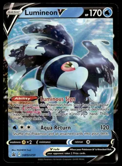 Pokemon TCG SWSH: Sword & Shield Promo Cards #SWSH250 Lumineon V NM - Image 1