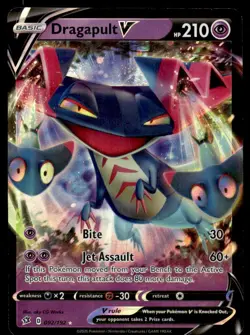 Pokemon TCG Rebel Clash #092/192 Dragapult V NM - Image 1