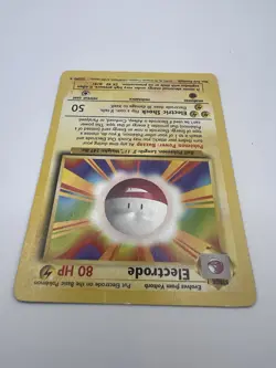 TCG Pokemon Base Set Electrode 21/102, Rare DAMAGED - Image 5