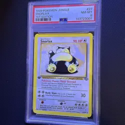 PSA 8 1999 Pokemon Jungle Snorlax 1st Edition #27 NM-MT WOTC - Image 3