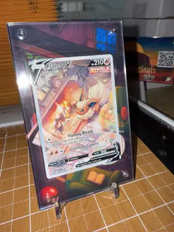 Flareon V Alt Arts SWSH Promo Pokemon Extended Artwork Case - Image 1