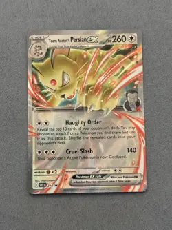 Pokemon TCG Team Rocket's Persian EX 219/182 Black Star Promo NM/M - Image 1