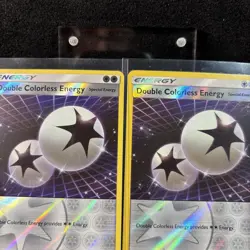 DOUBLE COLORLESS ENERGY Card 69/73 Reverse Holo Shining Legends Lot Of 2 Cards - Image 1