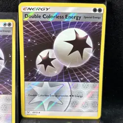 DOUBLE COLORLESS ENERGY Card 69/73 Reverse Holo Shining Legends Lot Of 2 Cards - Image 2