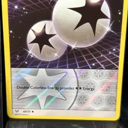DOUBLE COLORLESS ENERGY Card 69/73 Reverse Holo Shining Legends Lot Of 2 Cards - Image 3