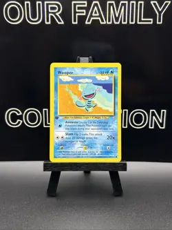 Pokemon Cards: Neo Genesis 1st Edition Common: Wooper 82/111 NM - Image 1