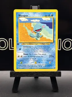 Pokemon Cards: Neo Genesis 1st Edition Common: Wooper 82/111 NM - Image 2