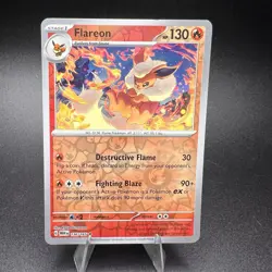 Flareon 136/165 - Reverse Holo Rare - SV: Scarlet & Violet 151 - Pokemon Card - Image 1