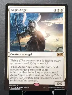 MTG 001/016 AEGIS ANGEL Welcome Deck 2016 Rare card⚔LP - Image 1