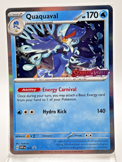 Quaquaval Holo SVP 005 Pokemon Card Black Star Promo Scarlet & Violet Stamped - Image 1