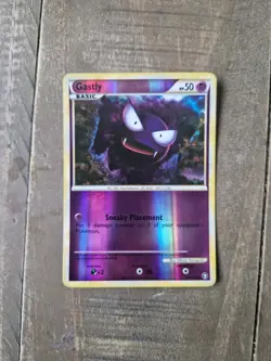 POKEMON GASTLY 63/102 UNCOMMON REVERSE HOLO TRIUMPHANT NM CARD - Image 1
