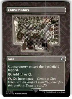 Conservatory (Borderless) Ravnica: Clue Edition Regular MTG NM - Image 1