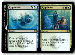 MTG magic 1x Repudiate/Replicate (LP) Ravnica Allegiance- - Image 1