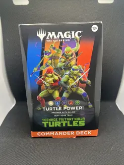 New Sealed Turtle Power! Commander Deck Teenage Mutant Ninja Turtles MTG - Image 1