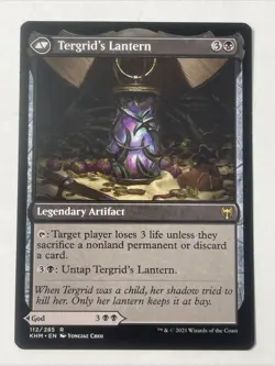 X 1 Tergrid, God of Fright / Tergid's Lantern NM-M KHM 112 MTG Magic - Image 2
