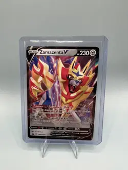 Zamazenta V SWSH019 Ultra Rare Pokemon Black Star Promo NM - Image 1